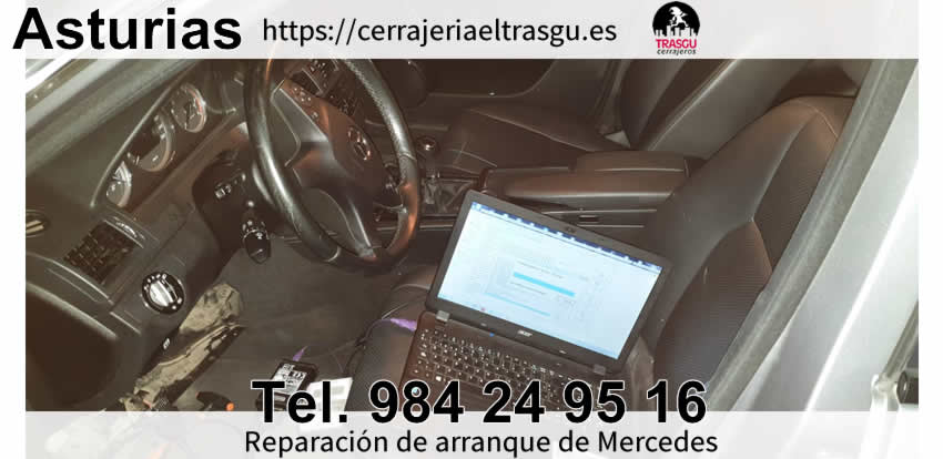 Reparación de avería arranque Mercedes Oviedo Gijon El Trasgu
