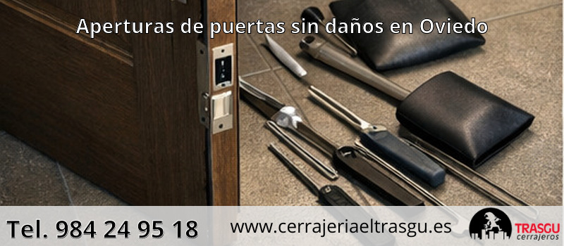 Aperturas de puertas sin daños en Oviedo