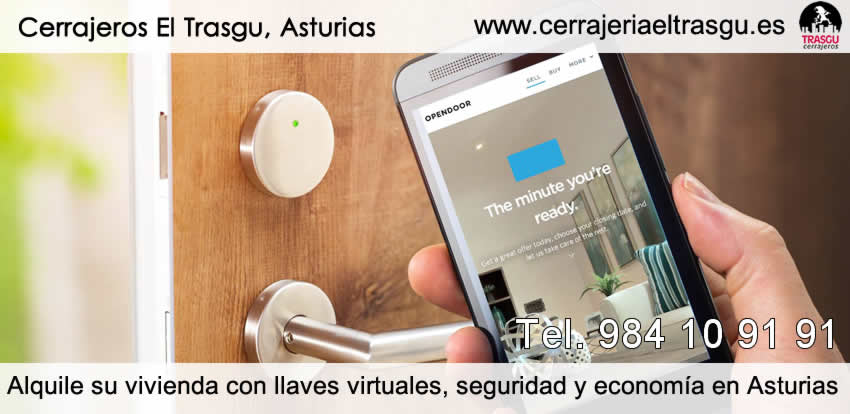 Alquile su vivienda con llaves virtuales, seguridad y economía en Asturias