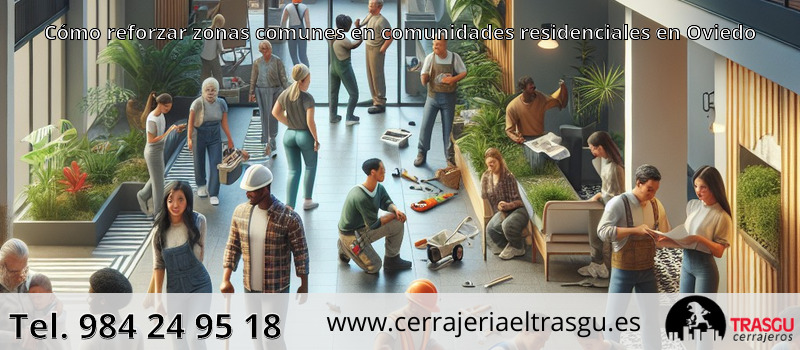 Cómo reforzar zonas comunes en comunidades residenciales en Oviedo