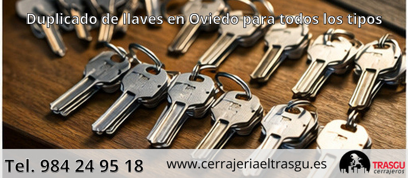 Duplicado de llaves en Oviedo para todos los tipos