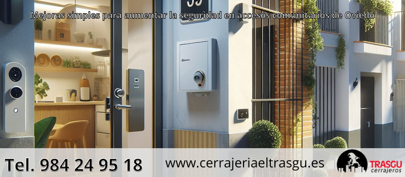 Mejoras simples para aumentar la seguridad en accesos comunitarios de Oviedo