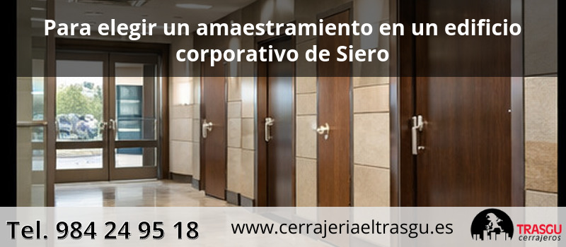 Para elegir un amaestramiento en un edificio corporativo de Siero