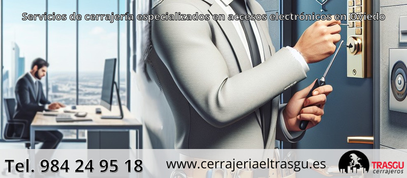 Servicios de cerrajería especializados en accesos electrónicos en Oviedo