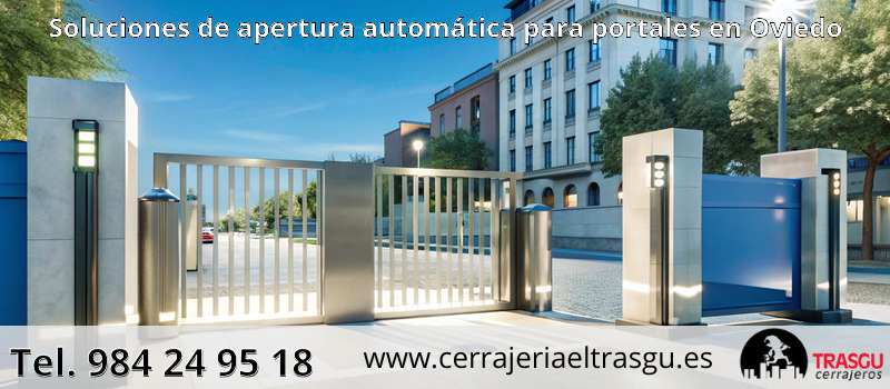 Soluciones de apertura automática para portales en Oviedo